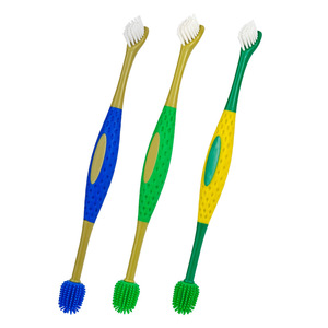 Pet Double <b>Head</b> <b>Toothbrush</b> Manual 360 Degree Oral Cleaning For Dogs Cats Pet Grooming Supplies - Product Image 5