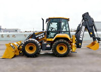KATOCASE 4CX-H Chargeuse-pelleteuse et chargeuse compacte diesel avec plus de 25 outils de travail, moment de charge élevé, capacité de la benne de 1,7 m³.