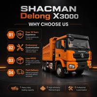 Самосвал SHACMAN Delong X3000 6x4/8x4, 351-450 л.с., б/у, дизельный, с низким пробегом, 10/12-колесный, для тяжелых условий эксплуатации, стабильная производительность для горнодобывающей промышленности