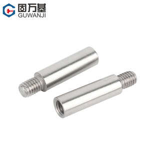 Guwanji Vis de réducteur à filetage interne/externe en acier inoxydable 304, à tête ronde simple, avec écrou allongé, pour poteau d'isolation - Product Image 3