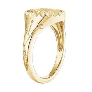 Anel de Signos do Zodíaco Personalizado em Ouro 18K para Mulheres e Homens, Presente para Uso Diário - Product Image 4