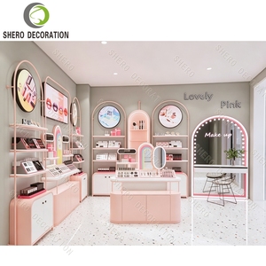 Vitrine murale pour cosmétiques, armoire d'exposition rétroéclairée, étagère pour salon de beauté, présentoir personnalisé pour produits de soin de la peau - Product Image 3