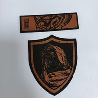 Écussons en cuir PU de luxe gravés au laser avec bordure huilée, étiquette nominative pour casquette de camionneur à boucle et crochets, lavable, design personnalisé