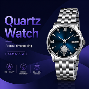 Hot Sale Custom Luxury Fashion Men Business <strong>Watch</strong> Alloy Stainless Steel Band Quartz Waterproof 42mm <strong>Diamond</strong> Luminous - Product Image 6