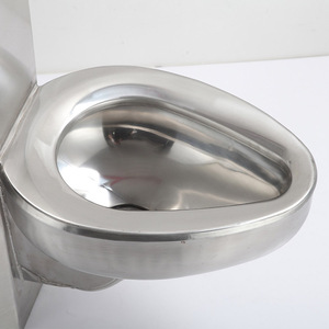 Ensemble WC et lavabo monobloc moderne occidental <span class=keywords><strong>pour</strong></span> prison, avec siphon en P, cuvette de <span class=keywords><strong>toilette</strong></span> et <span class=keywords><strong>robinet</strong></span> en acier inoxydable - Product Image 5