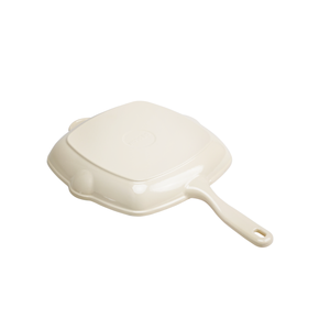 Durable Square <strong>Enamel</strong> Non-Stick Cast Iron <strong>Frying</strong> <strong>Pan</strong> with Heat-Resistant Handle Oven Safe for Even Cooking - Product Image 2