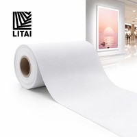 Rouleau de tissu textile rétroéclairé imprimable en polyester personnalisé pour enseignes publicitaires, expositions et signalétique commerciale