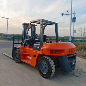 Günstiger Gebrauchter HELI 7-Tonnen-Gabelstapler mit Dieselmotor, 4x4-Antrieb, Radlader, Palettenhubwagen, Ladeausrüstung, Gebrauchte Gabelstapler - Product Image 2