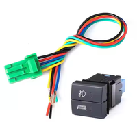 Interrupteur à double bouton poussoir EM Square avec rétroéclairage LED, interrupteur monté sur tableau de bord pour Toyota Prado 150 & RAV4