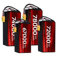 Batterie de vol pour drone avec BMS et équilibreur de batterie 67000 mAh 6S 24S, batterie à semi-conducteurs pour quadricoptère, hexacoptère, octocoptère, drone