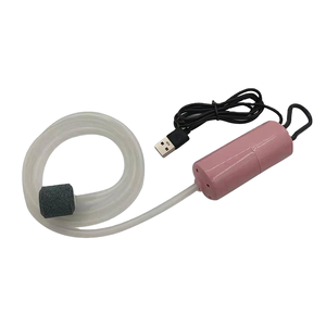 طقم مضخة هواء فاخرة للأحواض المائية من JY USB، مولد فقاعات صغير صديق للبيئة من البلاستيك، مهوية محمولة لحوض السمك، أحجار هواء، أكياس هواء، أحواض سمك مكتبية - Product Image 1