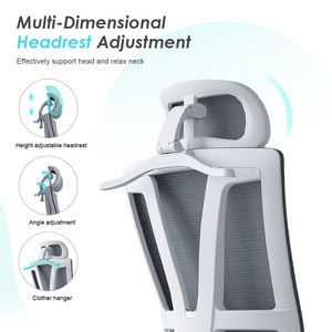 Sedia da <span class=keywords><strong>Ufficio</strong></span> Girevole <span class=keywords><strong>Ergonomica</strong></span> con Supporto Lombare Regolabile e Schienale in Rete, Vendita all'Ingrosso dal Guangdong - Product Image 4
