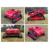 Tondeuse robot intelligente télécommandée tout-terrain puissante avec moteur, boîte de vitesses et roulements – Haute productivité 7,5-16 CV 550-800 mm