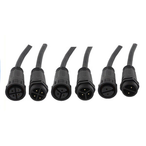 M16 Self Locking Aviation Connector 2 3 4 5 Core Waterproof <b>Plug</b> <b>In</b> DC LED <b>Lighting</b> Adapter - Product Image 1