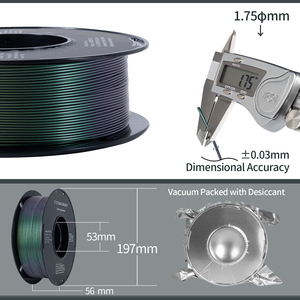 Filamento para Impresora 3D TINMORRY, 1.75mm, Filamento PETG Ecológico, PLA/ABS/PETG/ASA/TPU, 1KG/ROLLO, Varillas de Plástico PETG Galaxy - Product Image 2