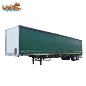 Bas <span class=keywords><strong>prix</strong></span> d'occasion 40 pieds simple ou double rideau en PVC 40 tonnes Side Dry Van <span class=keywords><strong>Semi</strong></span> <span class=keywords><strong>remorque</strong></span> - Product Image 3