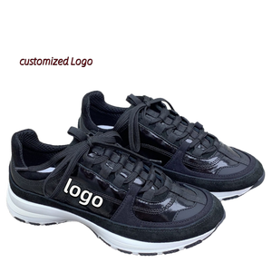 Top Grade design di lusso Premium da donna in pelle scamosciata metallizzata scarpe da ginnastica da corsa - Product Image 4