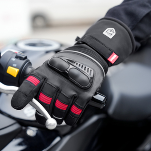 <span class=keywords><strong>Gants</strong></span> de Moto en Cuir d'Hiver pour Hommes, Tactiles, pour Motocross, Cyclisme et Sports de Plein Air, Style Doigt Complet - Product Image 3