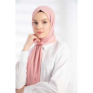 ผ้าคลุมไหล่ถักลายเครปสีชมพู - Product Image 5