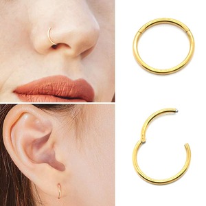 European American Seamless Ring Multi-Purpose Trendy Earrings Stainless Steel Fashion Hoop Earings <strong>Wholesale</strong> Cross-Border <strong>Supply</strong> - Product Image 2