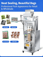 Machine d'emballage automatique verticale pour petits sachets de poudre, système de remplissage et de scellage pour épices, thé, café, granulés, sachets et pochettes - Bon prix