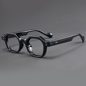 نظارات قراءة عتيقة للرجال ، نظارات مضادة للضوء الأزرق ، إطارات نظارات نسائية مربعة خفيفة الوزن للغاية - Product Image 3