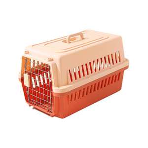Transportadora para Mascotas, Jaula de Transporte para Perros y Gatos, Portátil, con Circulación de Aire, Reforzada, Resistente, para Viajes, Capacidad de 50L, Diseño con Bloques de Color - Product Image 1