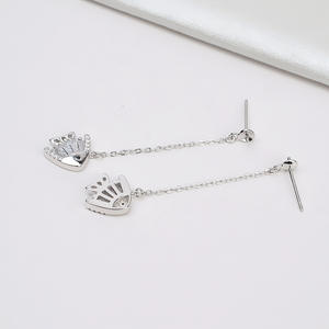 Pendientes Colgantes de Plata S925 con Forma de Cabeza de Oso, Personalizados, de Moda para Mujer, con Perla, Accesorios DIY, Bandeja Vacía 1322 - Product Image 5