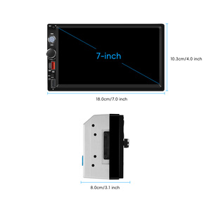 Podofo 2 DIN autoradio CAR RADIO 7 "เครื่องเล่น MP5รถยนต์หน้าจอ IPS และ Android Auto BT Type-C USB สนับสนุน <span class=keywords><strong>YouTube</strong></span> - Product Image 5