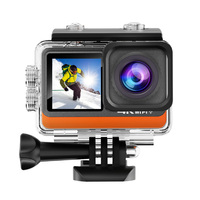 Cámara de Acción Ultra HD 4K 60fps WiFi pantalla Dual 170D casco impermeable cámaras de grabación de vídeo Cámara deportiva con filtros ópticos