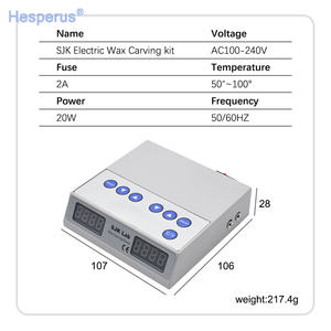 Kit de Cuidado de Maquinaria Plástica para Laboratorio Dental: Máquina Eléctrica Ultrafina para Tallado y Cuchilla Doble, con Fuente de Alimentación - Product Image 5