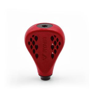 Poignée de moulinet de pêche antidérapante en TPE de 35 mm pour moulinets spinning, compatible avec Shimano Vanford, rouge - Product Image 5