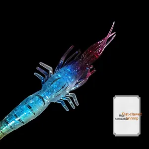 Altamente simulato 9 cm 3.8 grammi esca morbida gamberetti/Luya Fake gamberetti <span class=keywords><strong>per</strong></span> trota <span class=keywords><strong>pesca</strong></span> spigola carpa commercio transfrontaliero E-Commerce - Product Image 3
