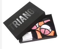 Boîte-cadeau en papier pliable de luxe avec gaufrage Emballage de qualité haut de gamme personnalisé pour sous-vêtements, bikini, vêtements de nuit et vêtements