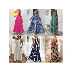 GZ Hot Selling Random Delivery Apparel Stock, Fashion Garments Clearance Stock Lots Liquidation Body Stocking Dress Bulk