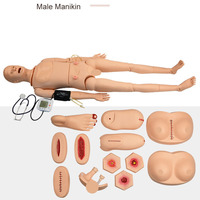Mannequins humains pour soins aux adultes, modèles masculins et féminins avec fonction de mesure de la pression artérielle, mannequins d'entraînement aux compétences de soins CE/ISO
