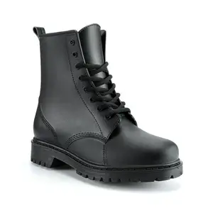 fashion mens martin boots with shoelace waterproof popular jelly rain boot outdoor ankle gumboot