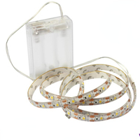 Bande LED 5V AA alimentée par batterie Bande LED étanche 3528 60LEDs/M Ruban LED flexible Diode Lampe 50CM 1M 2M 3M 4M 5M