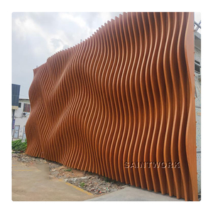 Paneles <span class=keywords><strong>de</strong></span> Revestimiento <span class=keywords><strong>de</strong></span> Paredes Metálicos <span class=keywords><strong>para</strong></span> Decoración Exterior, Diseño Falso 3D, Ondulados, Irregulares, <span class=keywords><strong>para</strong></span> Salas <span class=keywords><strong>de</strong></span> Exposiciones - Product Image 2