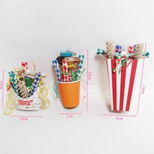 Juguetes para Loros, Snacks, Cubo de Carnaval, Taza de Dulces, Suministros para Morder, Cazar y Masticar - Product Image 4