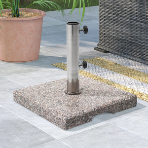 19KG Patio Umbrella Stand Central Pole Umbrella <strong>Weight</strong> Marble Granite <strong>Parasol</strong> <strong>Base</strong> - Product Image 1