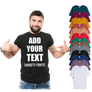 T-shirt da uomo personalizzata 100% <span class=keywords><strong>cotone</strong></span> di alta qualità, vestibilità ampia, <span class=keywords><strong>tinta</strong></span> <span class=keywords><strong>unita</strong></span>, extra large, estiva, adatta anche per unisex - Product Image 1
