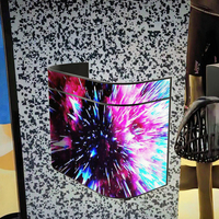 Écran LED flexible d'intérieur P1.86 haute luminosité (1000 cd) – Affichage couleur haute définition avec contenu à distance