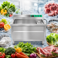 Automatische Vortex Fruit- en Groentewasmachine voor Centrale Keukenverwerking