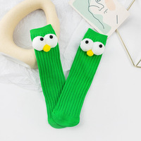 Nouveau design Eye Decor 3D mignon filles enfant chaussettes dessin animé enfants Slouch filles chaussettes