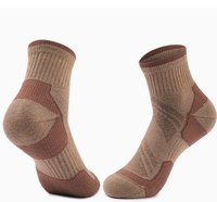 Chaussettes de sport pour hommes en laine mérinos, respirantes, anti-transpiration, à semelle épaisse en tissu éponge, sans couture, pour la course à pied, la randonnée, le trekking et les activités de plein air