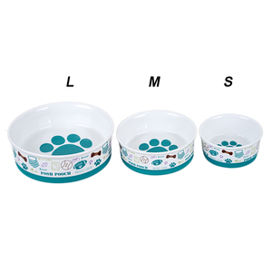 Fabricant Vente en gros Bol en céramique avec base en silicone pour chien et chat avec empreinte de patte - Product Image 2