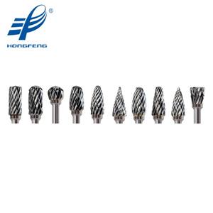 ACDEFGHLMN06M03 Set singolo taglio rame brasato carburo di tungsteno File di bave rotanti per la macinazione sbavatura taglio - Product Image 4