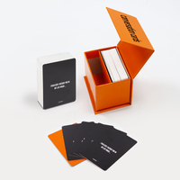 Jeux de cartes de conversation personnalisés pour adultes prêts à imprimer services Jeu de cartes de conversation personnalisées Boîte magnétique à rabat
