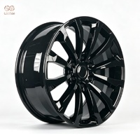 Jantes en alliage forgé monobloc 18-28 pouces, 6 trous, noir brillant, multi-branches, 6x139.7, pour pick-up et SUV